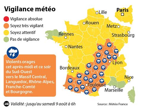 vigilance orages aujourd'hui